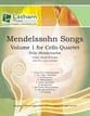 MENDELSSOHN SONGS #1 CELLO QUARTET cover